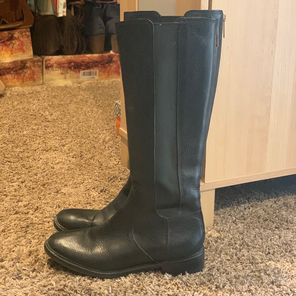 Tory Burch Tall Black Boots. Size 10